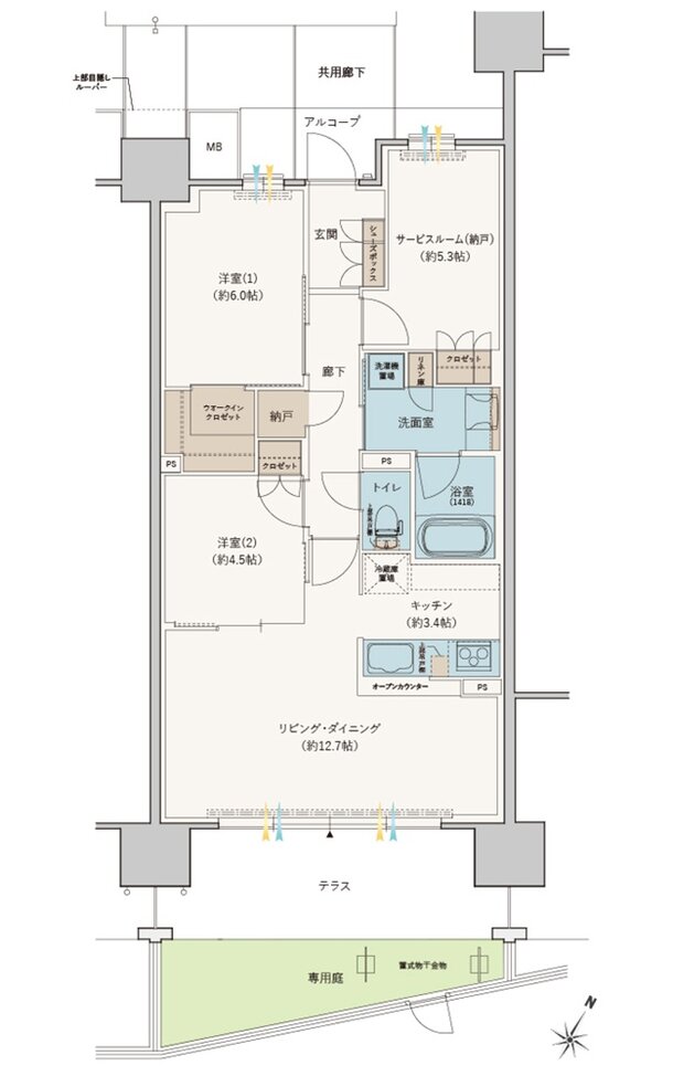 シエリアシティ星田駅前 間取り EIg type