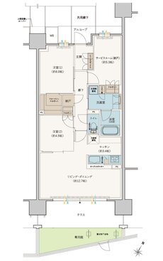 シエリアシティ星田駅前 間取り EIg type