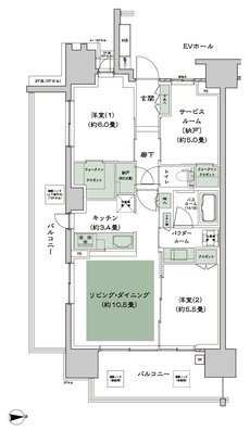 シティハウス新森 間取り A−標準 type