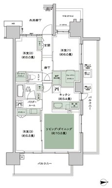 シティハウス新森 間取り C-標準 type