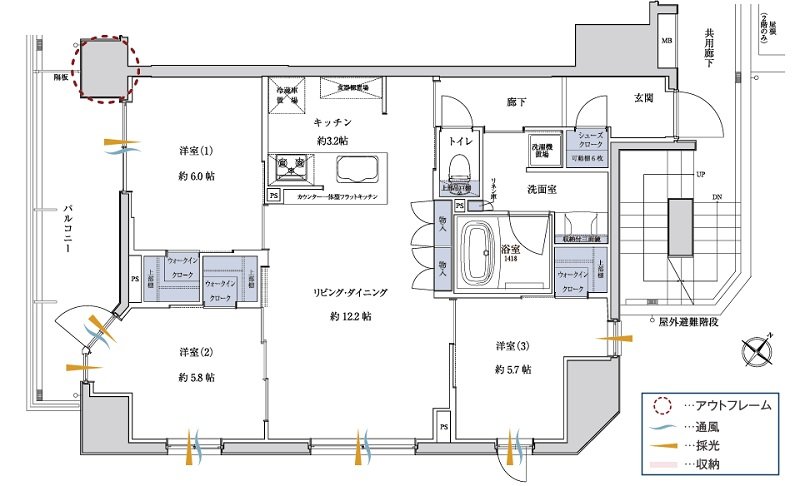 サンクレイドル鴻巣 間取り C type