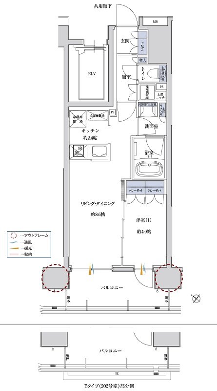 サンクレイドル鴻巣 間取り B type