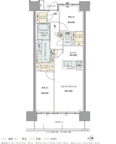 ザ サンズ熊本城公園 間取り Gタイプ