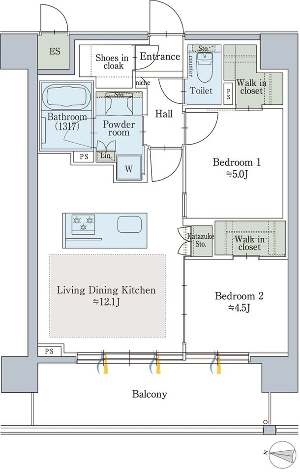クリオ札幌グランクラス 間取り Cタイプ