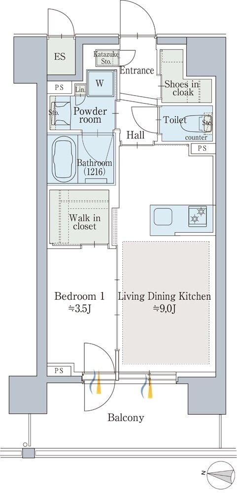 クリオ札幌グランクラス 間取り Dタイプ