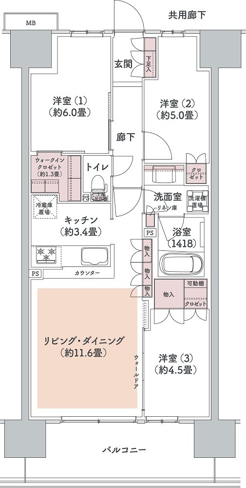 ウエリス八千代村上 間取り Bc4 type（先着順）