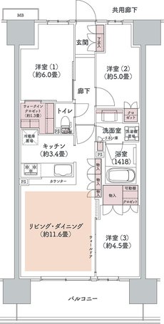 ウエリス八千代村上 間取り Bc4 type（先着順）