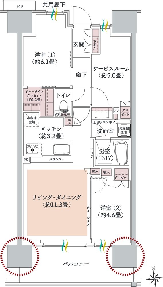 ウエリス八千代村上 間取り Bd1 type(先着順)