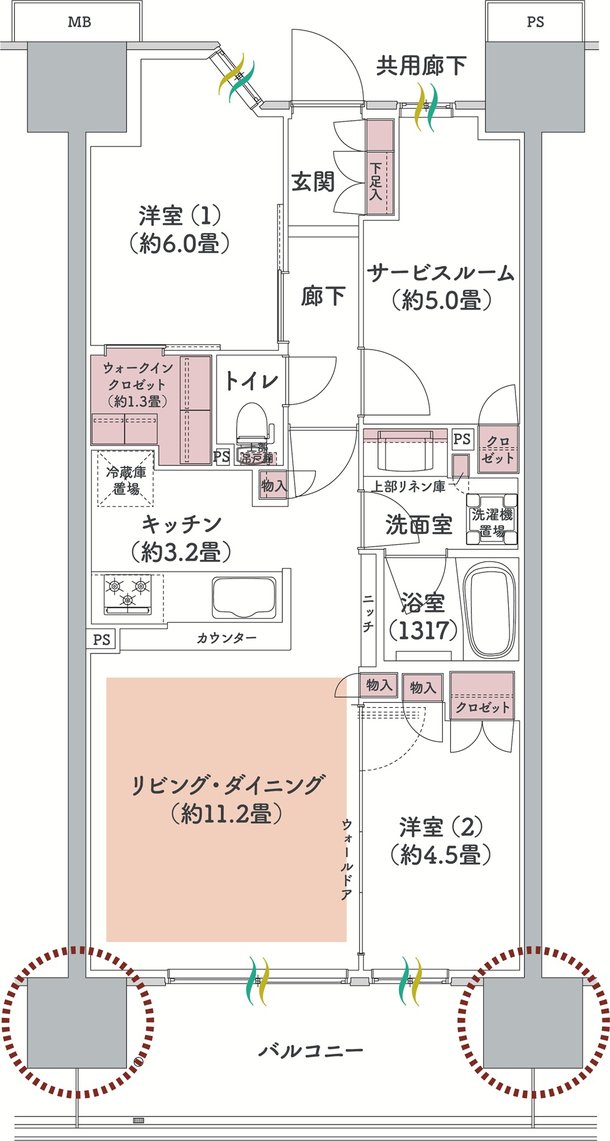 ウエリス八千代村上 間取り Bb2 type