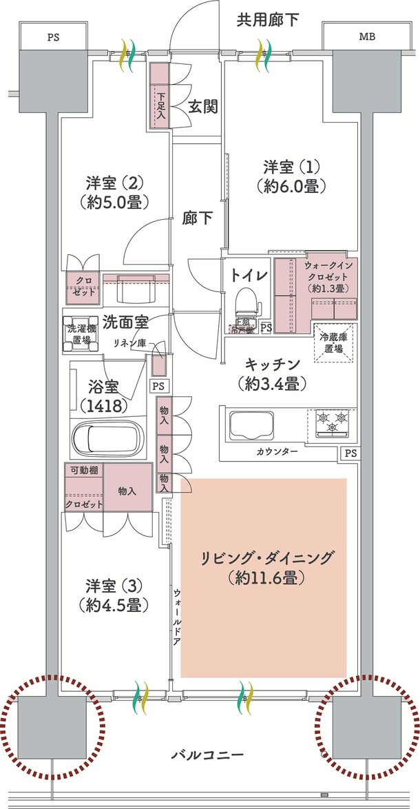 ウエリス八千代村上 間取り Bc1 type
