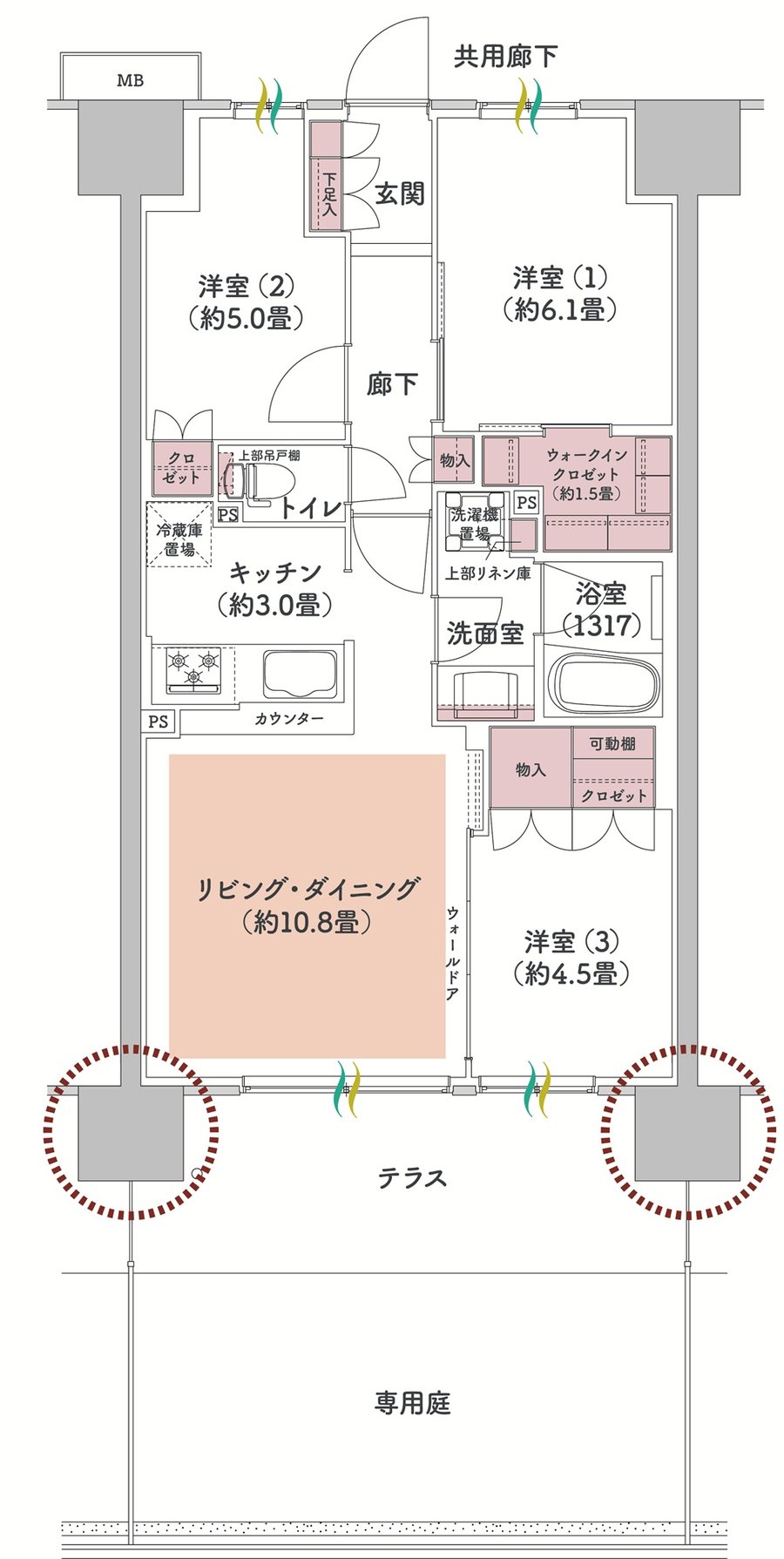 ウエリス八千代村上 間取り Ab2g type