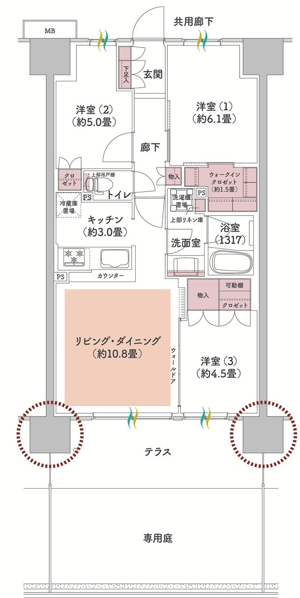 ウエリス八千代村上 間取り Ab2g type