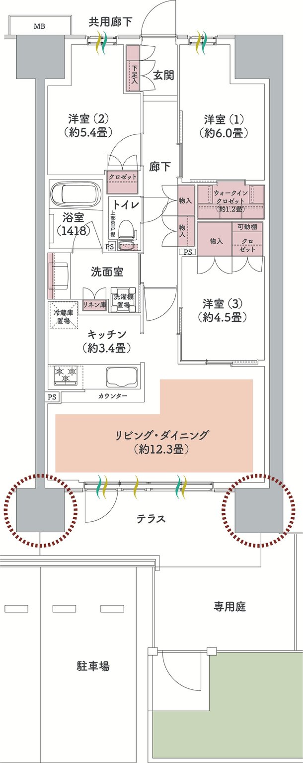 ウエリス八千代村上 間取り Ee1gp type（先着順）