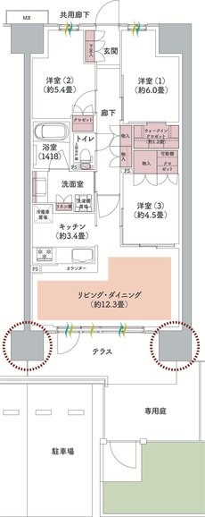 ウエリス八千代村上 間取り Ee1gp type（先着順）