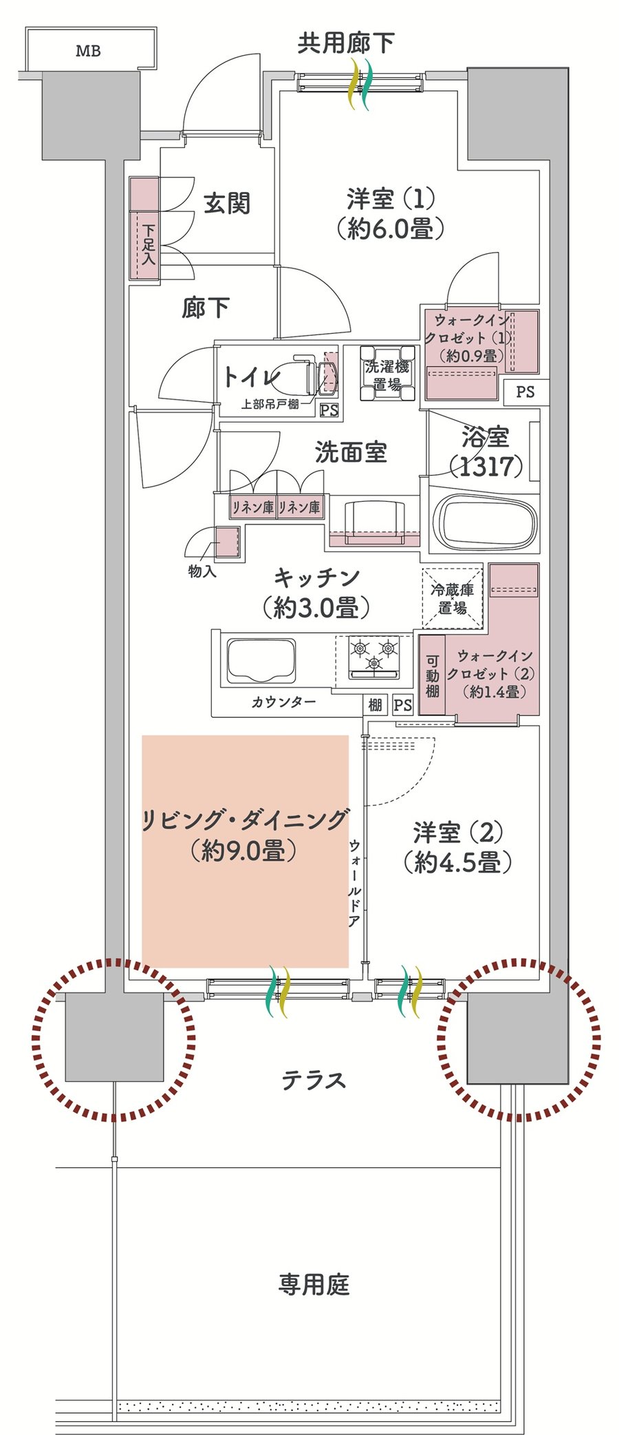 ウエリス八千代村上 間取り Ac1g type（先着順）