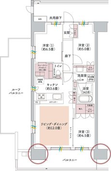 ウエリス八千代村上 間取り Ef1r type（先着順）