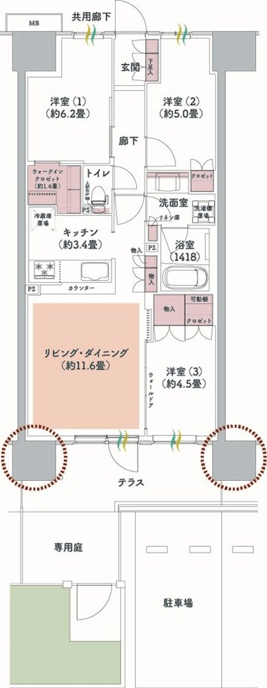 ウエリス八千代村上 間取り Eb3gp type(先着順)
