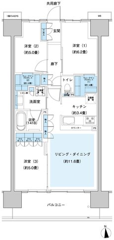 ウエリス八千代村上 間取り Ed1 type