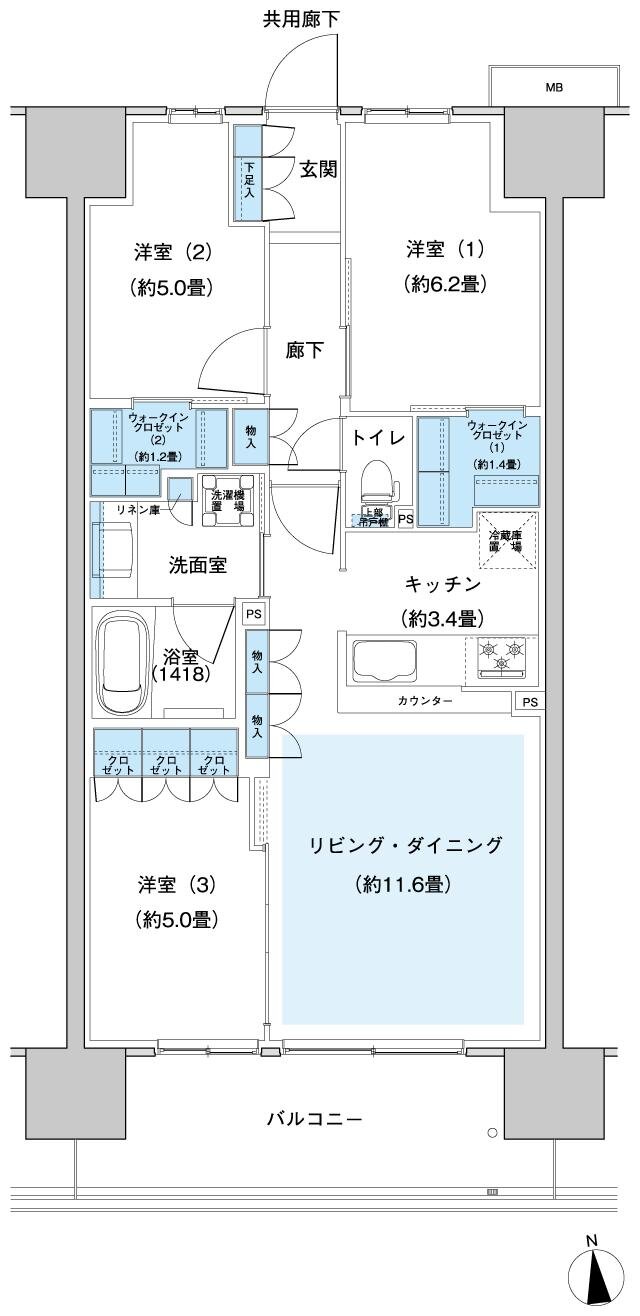 ウエリス八千代村上 間取り Fc4 type