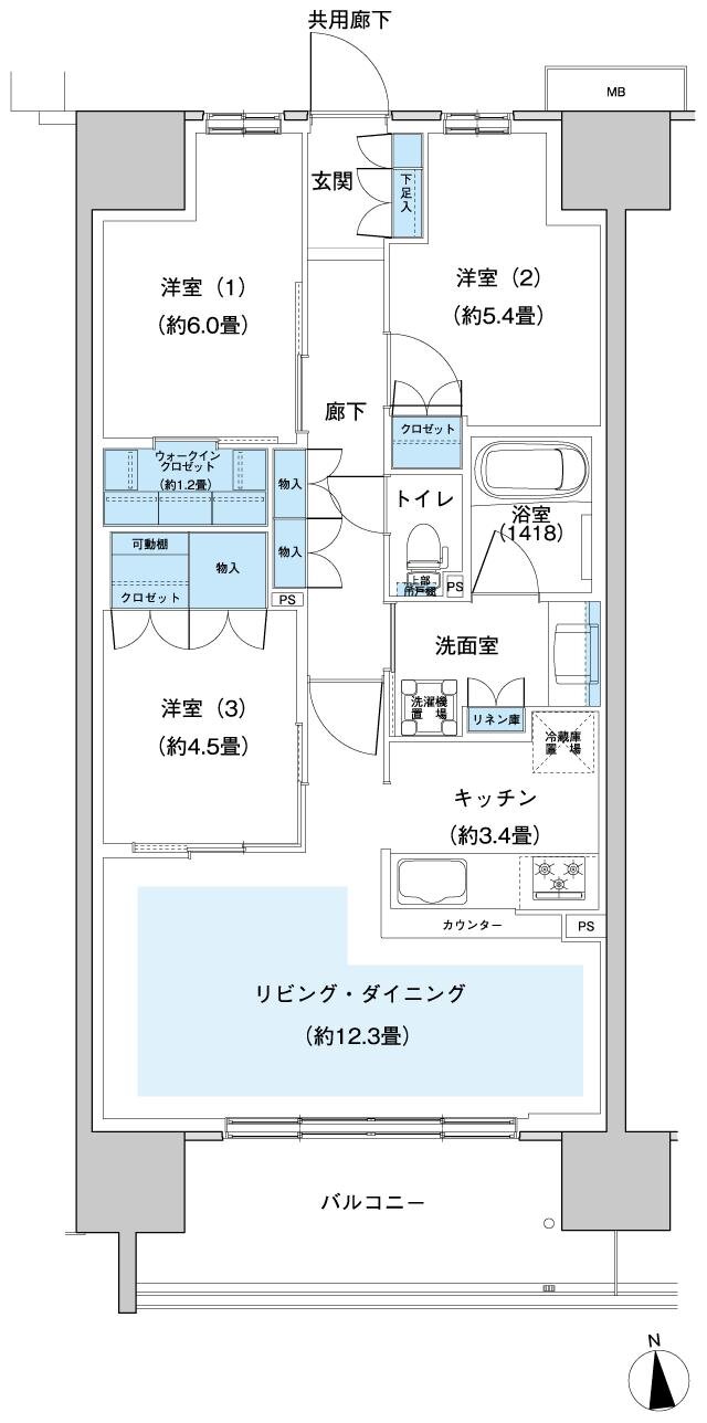 ウエリス八千代村上 間取り Fa1 type