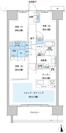 ウエリス八千代村上 間取り Fa1 type