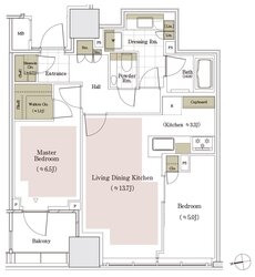 パークコート　ザ・三番町ハウス 間取り 63Aタイプ