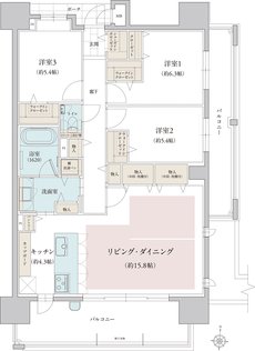 フリーディアシティ二日市 間取り C type select3
