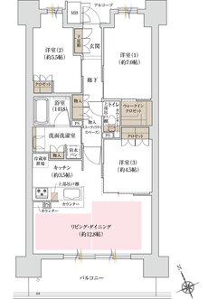 ジオ島本 間取り C1'タイプ 2工区 サウス棟