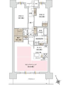 ジオ島本 間取り C1タイプ MENU1 2工区サウス棟