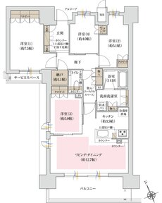 ジオ島本 間取り Tタイプ 2工区 サウス棟