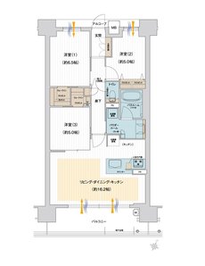 ハルモシティ 間取り Iタイプ