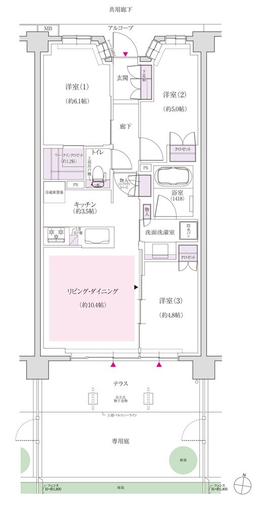 ジオ船橋夏見 間取り D2tタイプ