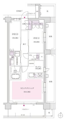 ジオ船橋夏見 間取り Lタイプ