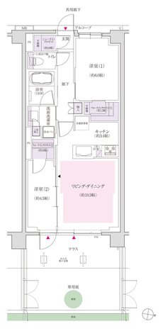 ジオ船橋夏見 間取り Htタイプ