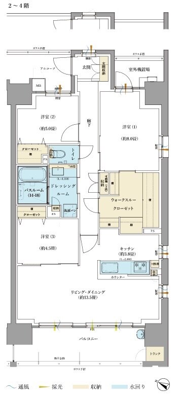 サーパス福山駅ザ・ガーデン 間取り Dタイプ(メニュープラン)