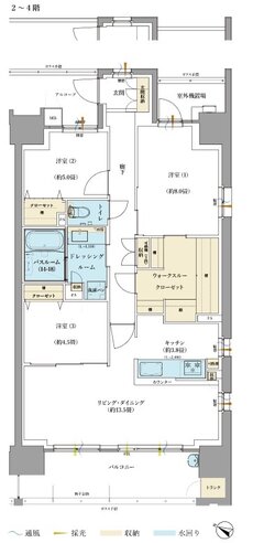 サーパス福山駅ザ・ガーデン 間取り Dタイプ（メニュープラン）