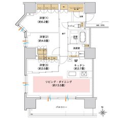 ブランシエラ宇都宮 悠久の杜 間取り B type【第2期予告】