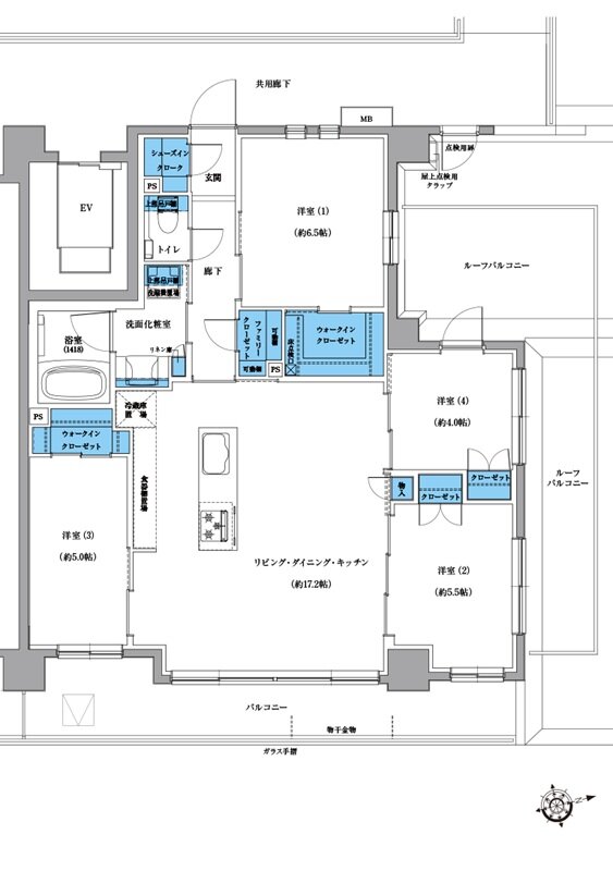 プレシス登戸 間取り Jタイプ