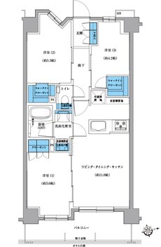 プレシス登戸 間取り Gタイプ