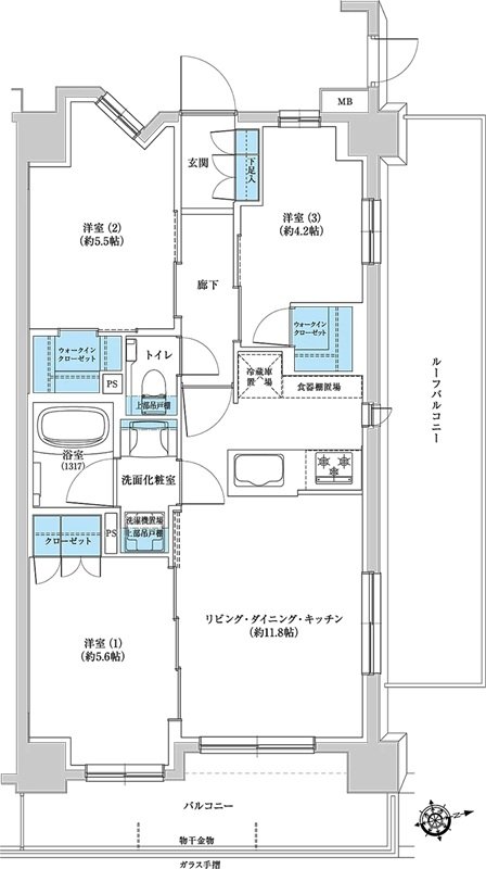 プレシス登戸 間取り Grタイプ