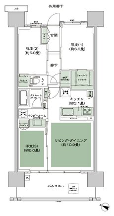 シティテラス中央林間 間取り B3-2 type