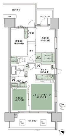 シティテラス中央林間 間取り A2 type