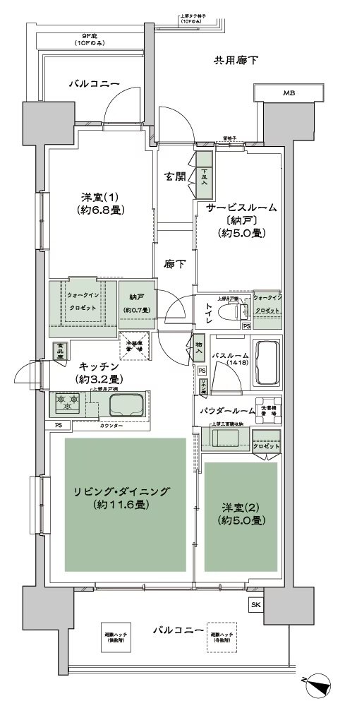 シティテラス中央林間 間取り C-1 type