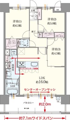 ファーネスト長与レジデンス 間取り D TYPE（基本プラン）