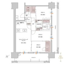 アトラス熊本呉服町 間取り Eタイプ