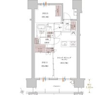 アトラス熊本呉服町 間取り Gタイプ