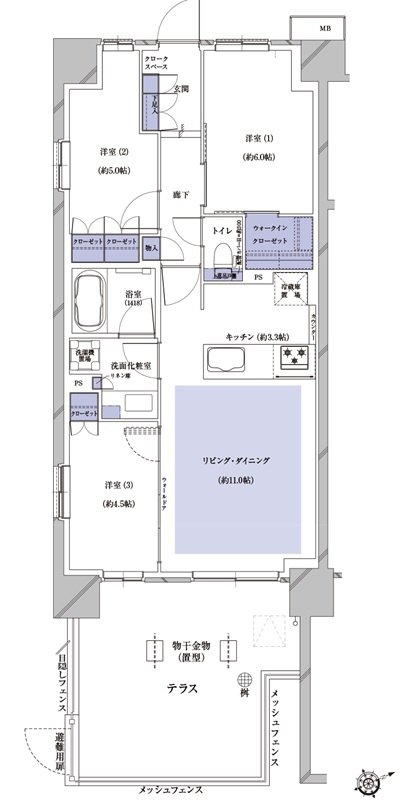 プレシス朝霞台ソルティエ 間取り Ggタイプ