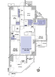 プレシス朝霞台ソルティエ 間取り Fgタイプ