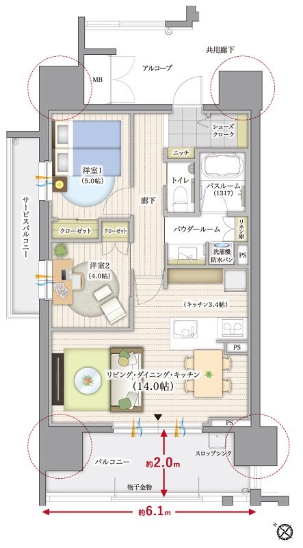 リフローレ安城朝日町 間取り Aタイプ BASIC PLAN