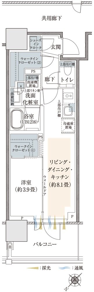 プラウドタワー相模大野クロス 間取り N2-TYPE
